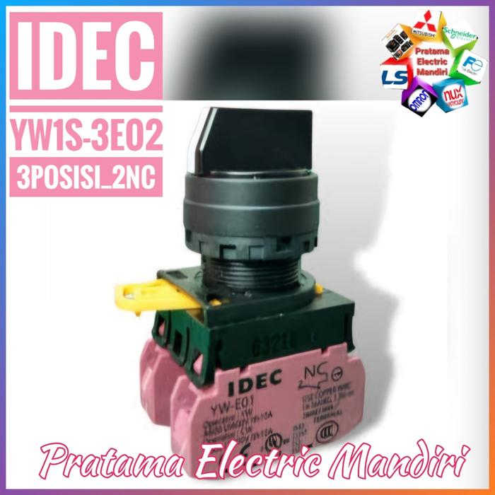 Gambar IDEC Selector Switch YW1S-3E11 3 Posisi 1NO + 1NC Diameter 22mm - YW1S-3E02 2NC dari Pratama Electric Mandiri undefined Tokopedia