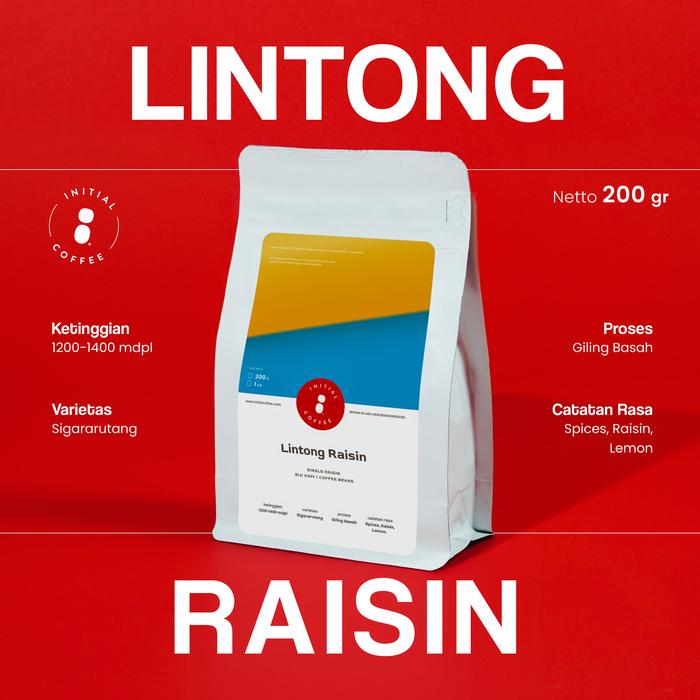 Gambar Biji Kopi Lintong Raisin Initial Coffee 200 gr dari Initial Coffee Roasters undefined Tokopedia