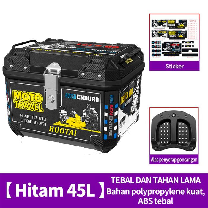 Gambar Sepeda Motor Top Box Bagasi 45L / Box Motor berkapasitas besar - 45L+Stike dari eBuy Indonesia undefined Tokopedia