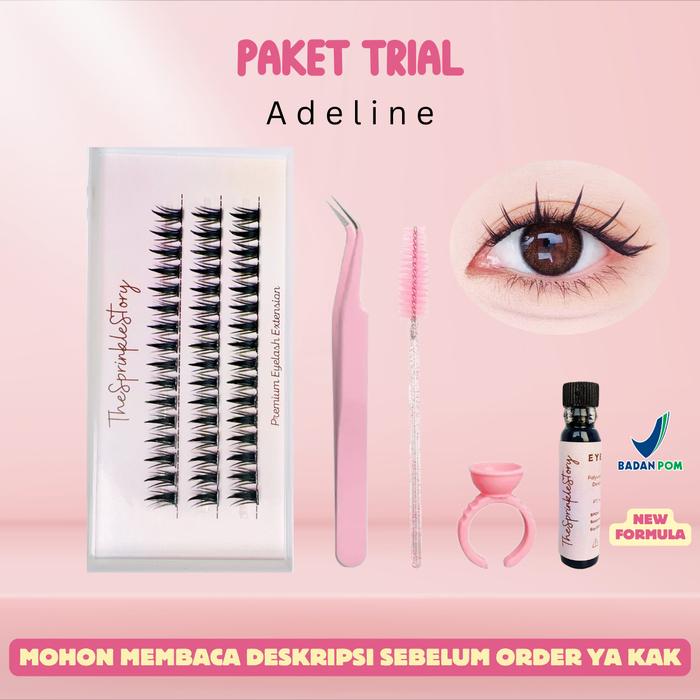 Gambar TheSprinkleStory Adeline Lash Premium Eyelash Extension Bulu Mata Palsu Douyin Individual Lash - Sultan Adeline, 10mm dari THESPRINKLESTORY undefined 3 Tokopedia