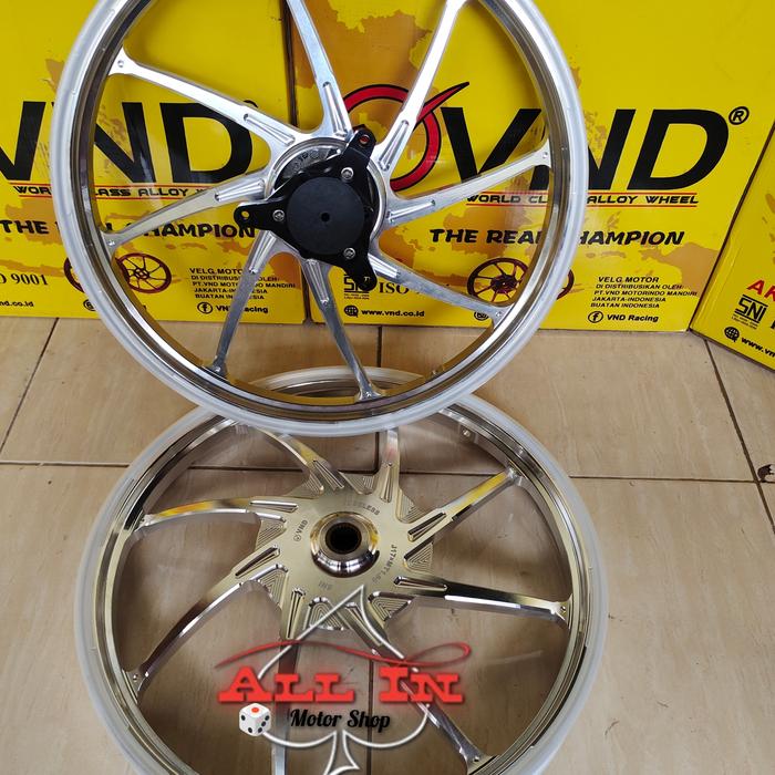 Gambar VELG RACING VND AK88 AEROX NEW AEROX OLD LEXI RING 17 UK 160-160/17 - chrome dari fortune shop grosir undefined Tokopedia