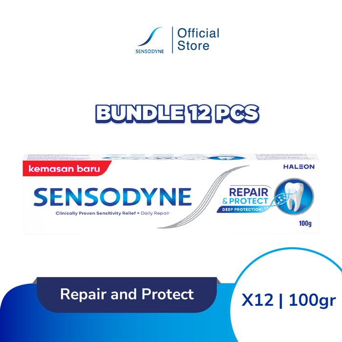 Gambar Sensodyne Toothpaste Repair & Protect Original 12x100gr [12 PCS] dari Sensodyne Indonesia undefined Tokopedia