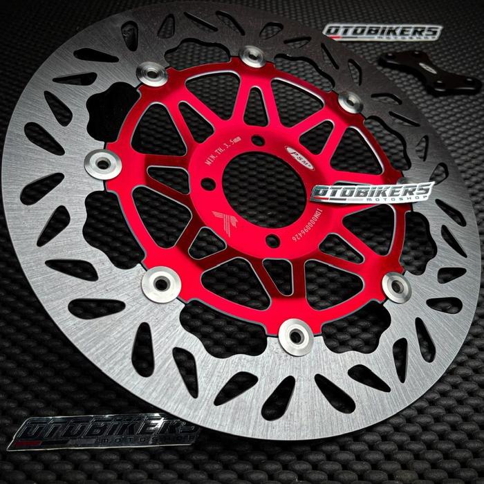 Gambar PIRINGAN CAKRAM PSM RX KING 300 MM CNC FLOATING - Merah DT, Set Breket dari CV BIOSMATIC undefined Tokopedia