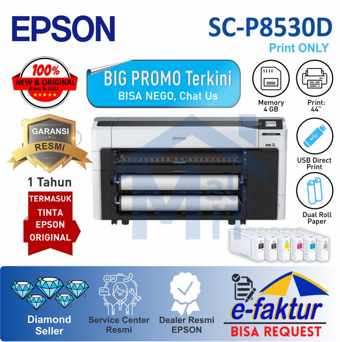 Gambar PRINTER EPSON SURECOLOR SC-P8530D SC P8530D PRINTER FOTO 44" RESMI dari Mall IT Medan undefined Tokopedia