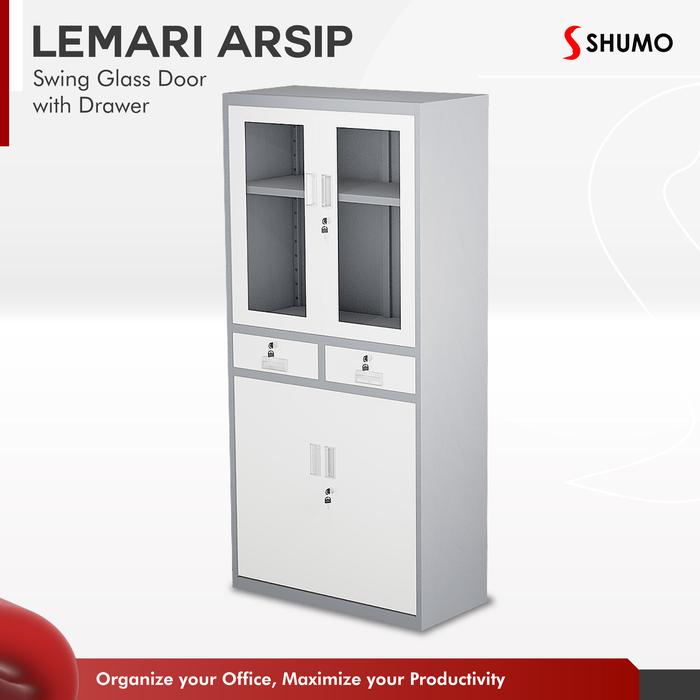 Gambar Lemari Arsip Besi Kantor 2 Laci |Filling Kabinet Loker Karyawan - LEMARI ARSIP, DIRAKIT dari Citra furniture undefined Tokopedia
