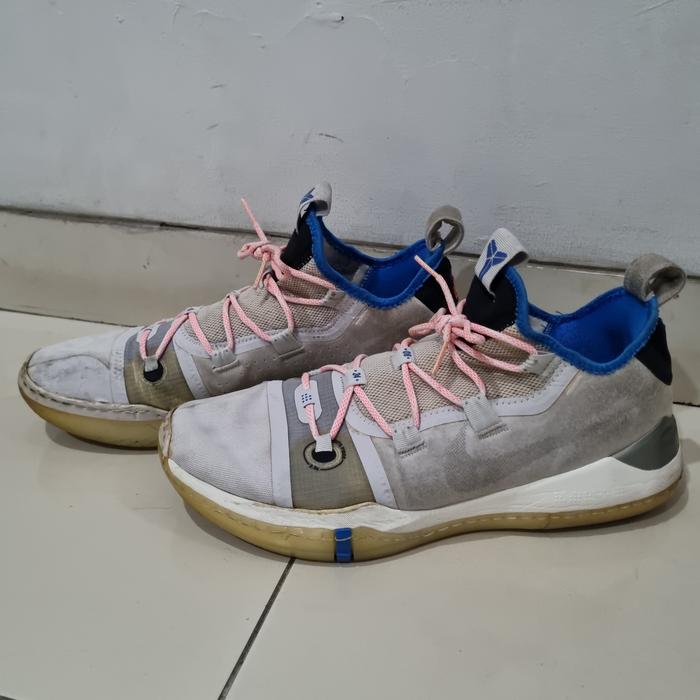 Nike Kobe Bryant Basketball Shoes Sneakers Us12 Sepatu White Silver Not  Adidas Puma