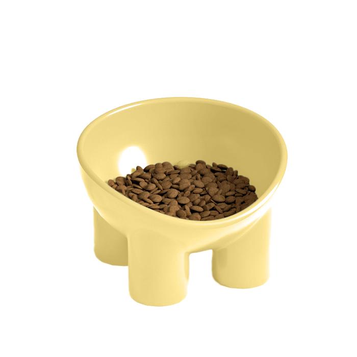 Gambar TP Focat Tempat Makan Hewan Kaki Tinggi M44 Pet Feeder Bowl High Raised - Kuning dari Focat Indonesia undefined Tokopedia