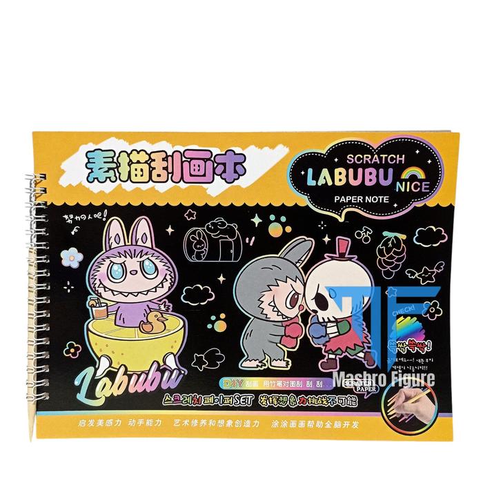 Gambar Buku Gambar Labubu Scratch Paper Note LABUBU - Kuning dari masbro figure undefined Tokopedia