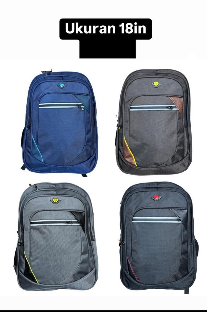 Gambar Tas Ransel Pola Garzzel hitam size 18 inch dari Rosi Jaya Pontianak undefined Tokopedia