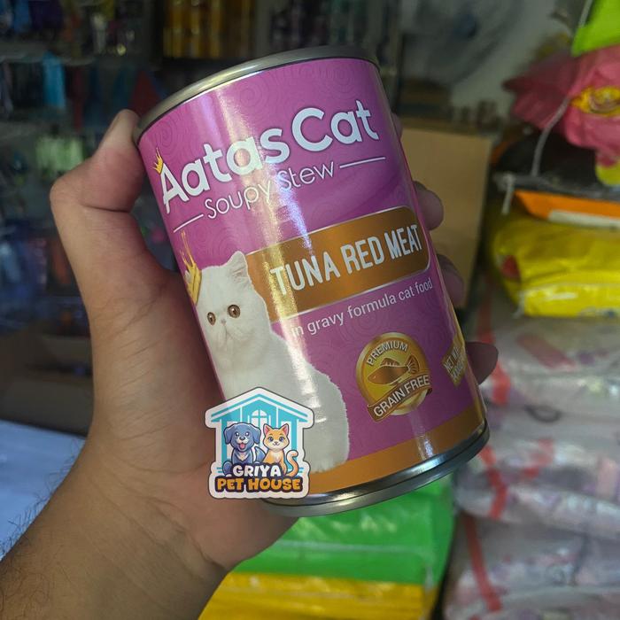 Gambar AATAS CAT WET FOOD CAN 400gr - Makanan Kucing Kaleng Premium 400gr Aatas - TUNA RED MEAT dari Griya Pet House undefined Tokopedia