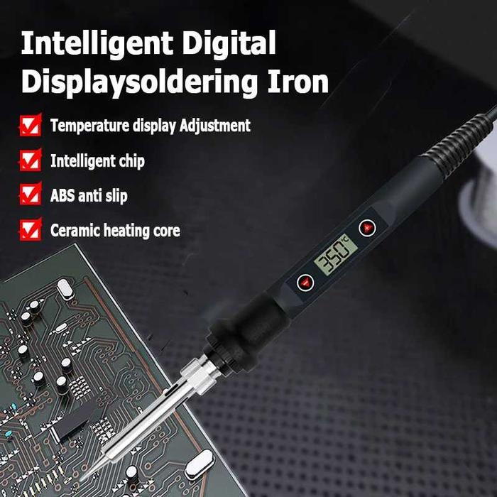 Gambar Solder Listrik Digital LCD Adjustable Temperature Soldering 80W - Solder Only dari CV Sobat Mantapp undefined Tokopedia