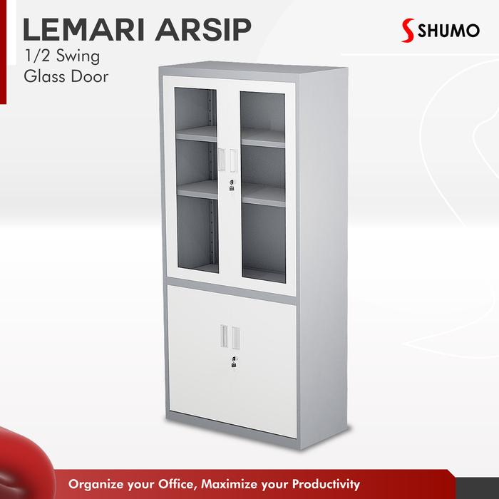 Gambar Lemari Arsip Besi 2 Pintu Swing besi kaca |Lemari Kantor Dokumen Besi - LEMARI ARSIP, TANPA RAKIT dari Citra furniture undefined Tokopedia