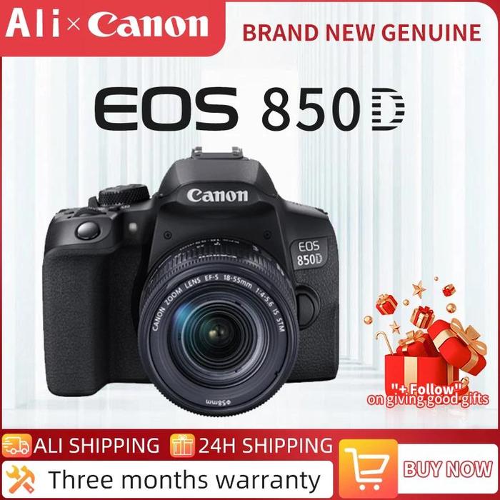 Canon EOS 850D Rebel T8i DSLR Camera EOS Kiss X10i digital camera Optional  EF-S 18-135mm IS STM Lens 18-55 Lens 850D (128GB SD), with