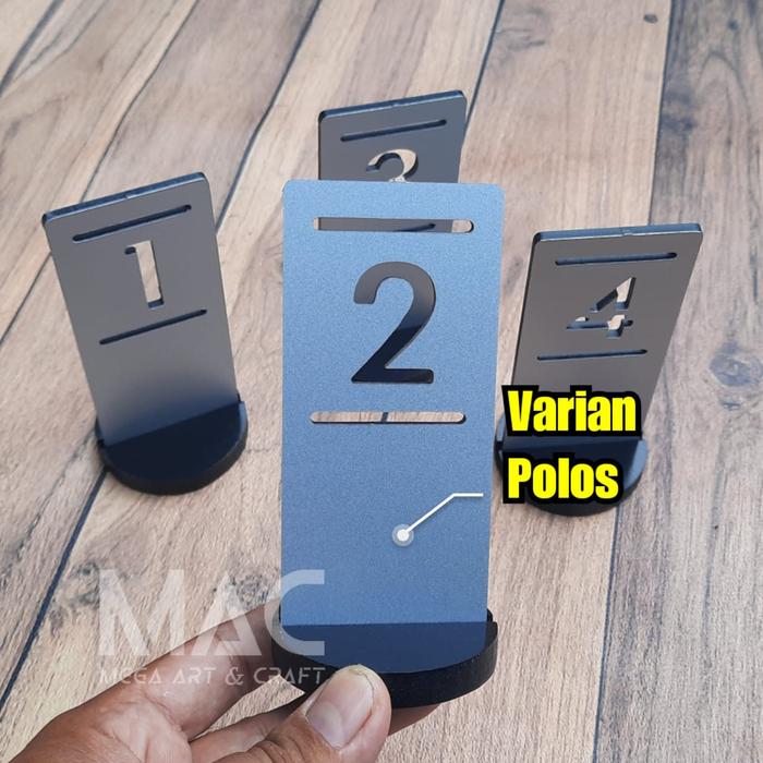 Gambar Custom Nomer Meja ACP / Nomor Meja Aluminium | Penanda Cafe Resto Coffe Shop | Bisa Tambah Logo dan Tulisan - Polos dari MACJleb undefined Tokopedia