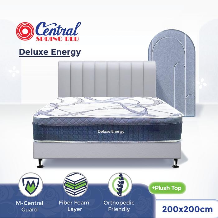 Gambar Central Spring Bed Springbed Central Grand Deluxe 200 x 200 Full Set - FULL SET ABU dari Citra furniture undefined Tokopedia