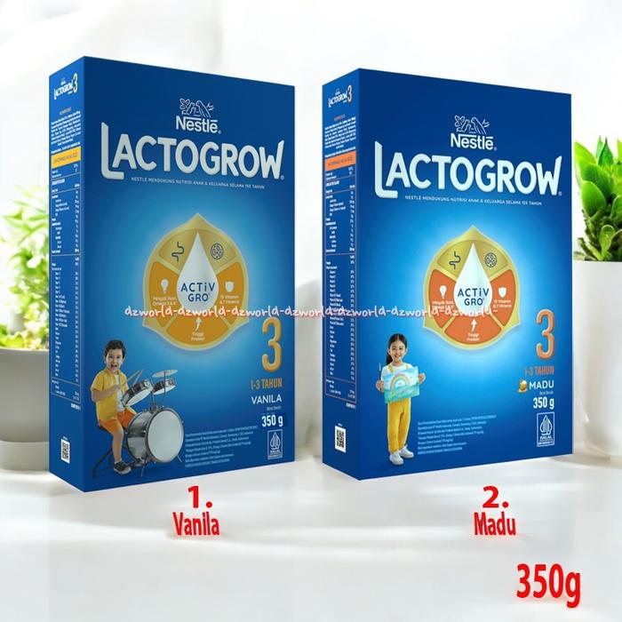 Gambar Nestle lactogrow 3 SusuFormula 1-3tahun lactogen 3 Happy nutri 350gr dari dzworld undefined Tokopedia