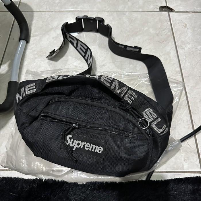 Jual supreme waistbag black pk god black 1:1 kondisi 92/100 not