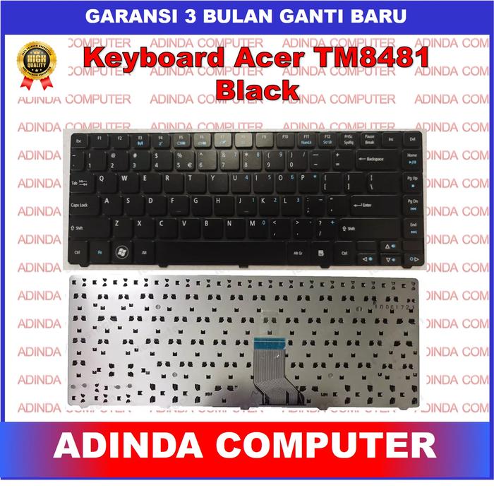 Gambar Keyboard Acer Travelmate 8481 TM8481 8481G 8481T 8481TG TM8481G TM8481TG P4VC0 Silver Black - Black dari Adinda Computer undefined Tokopedia