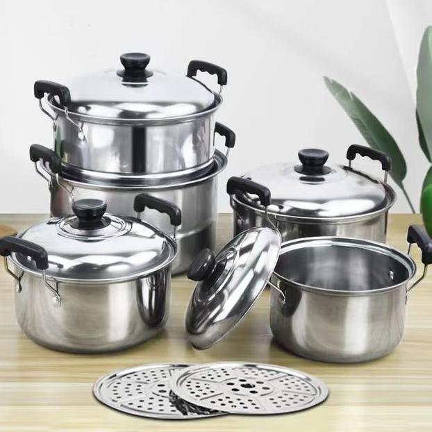 Gambar EMC MALL PANCI SET KINGKO 555 STAINLESS ISI 5 SET + STEAMER/PANCI 1 SET/PANCI SATU SET/PANCI 1 SET/PANCI SET STAINLESS - Stainless dari fira12store undefined Tokopedia