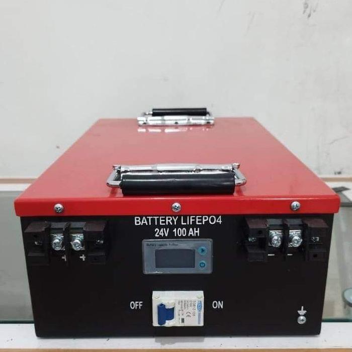New Smart Battery Lithium Lifepo4 12V 24V 25.6V 100Ah 200Ah 400Ah High Perfomance Solar Baterai Power - 24V 100Ah