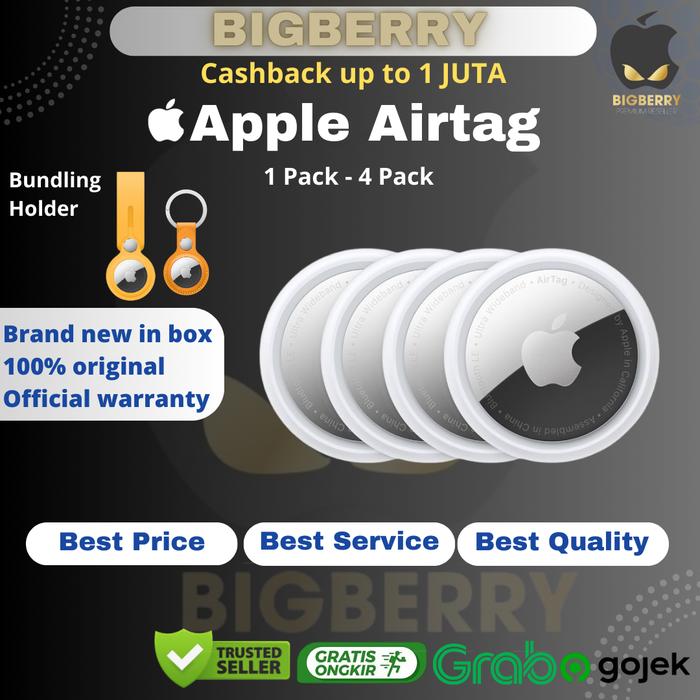 Gambar Apple AirTag 2021 Original 1 / 4 Pack iPhone AirTags Air Tag Tags dari Bigberry Cellular undefined Tokopedia