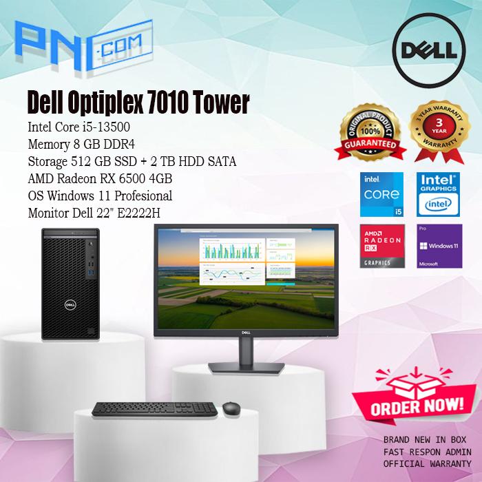 Jual Dell Optiplex 7010 MT Tower i5-13500 8GB 512GB SSD 2TB HDD