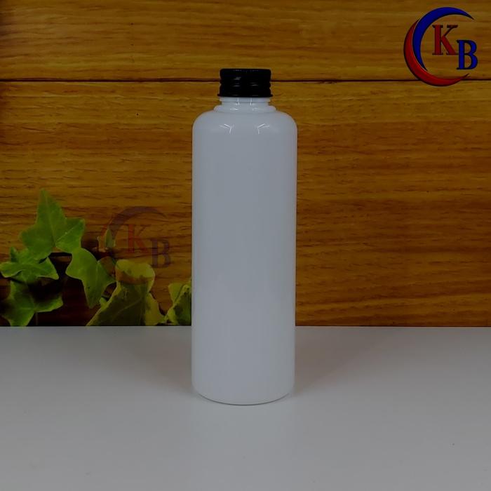 Gambar BOTOL ULIR 250 ML / BOTOL PLASTIK 250 ML /ULIR ALUMUNIUM NECK 24 HITAM - BOTOL PUTIH dari putra packaging undefined Tokopedia