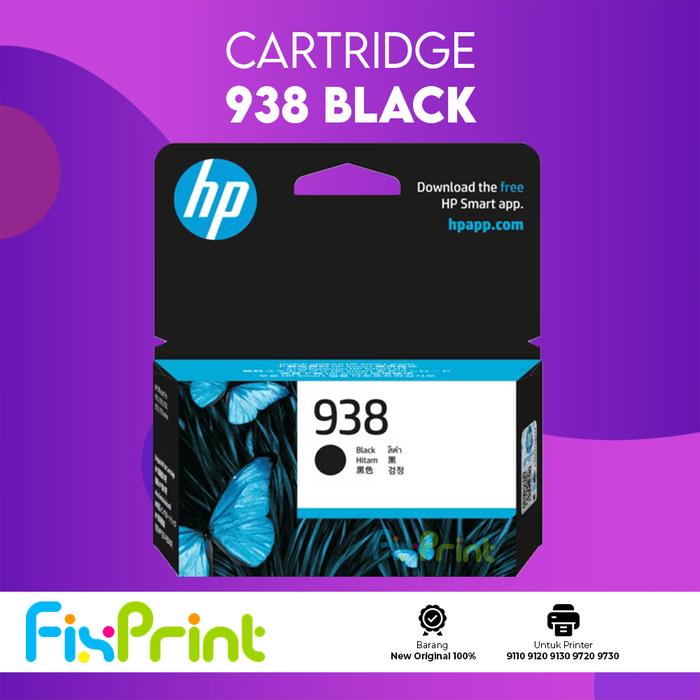Gambar Tinta Cartridge HP 938 CMYK Refill Printer HP Officejet 9730 9720 9130 9120 9110 New Original - Black dari FixPrint Indonesia undefined Tokopedia