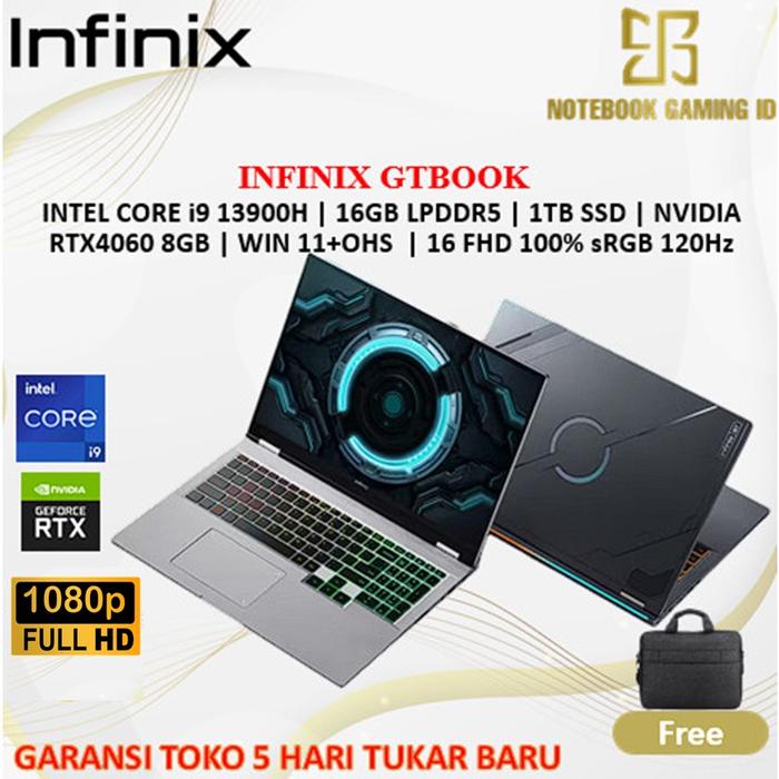 Gambar Infinix GT Book Intel Core i9-13900H RTX4060 16GB 512GB W11 16" 100% sRGB 120Hz - NON ANTIGORES, i9 13900H/512GB dari NOTEBOOK GAMING ID undefined Tokopedia