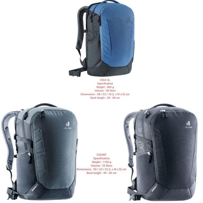 Jual tas deuter Lifestyle daypack Giga SL Gigant •tas laptop