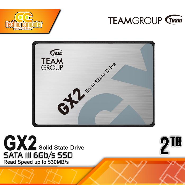 Gambar SSD TEAM GX2 SATA III 2.5 inch - 2TB dari Techno Computer Bali undefined Tokopedia