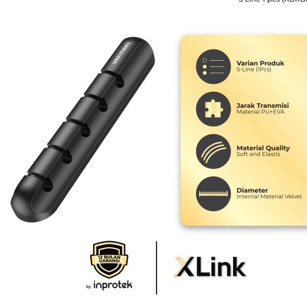 Gambar Kabel Organizer Manager Clips Holder untuk Meja - KBR 5-Line, 1 Pcs dari XLink Jakarta Kota Administrasi Jakarta Barat Tokopedia