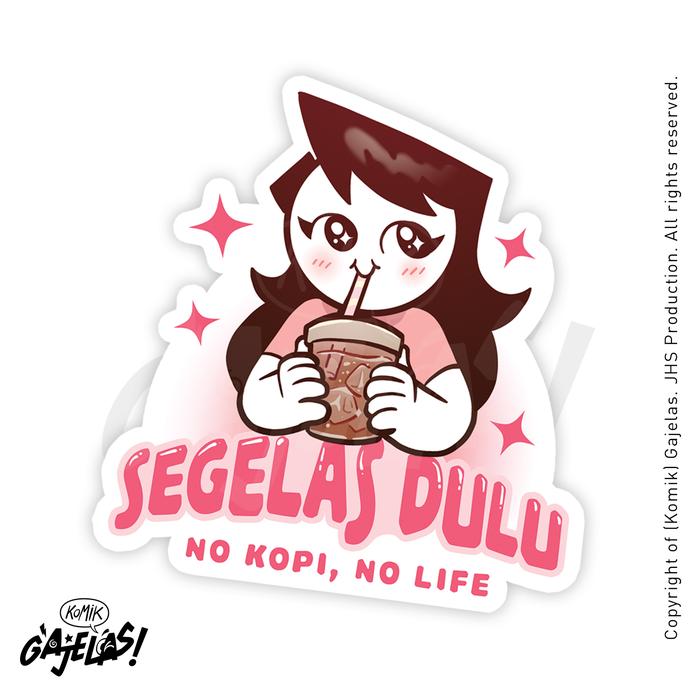 Gambar Stiker Gajelas Kocak - Karakter Komik Gajelas - No Kopi No Life dari Therealgajelas undefined 2 Tokopedia
