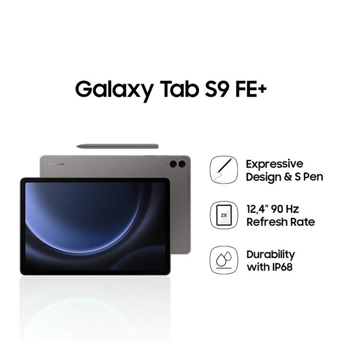 Gambar Samsung Galaxy Tab S9 FE Plus Wifi | 5G 10.9 Inch Garansi Resmi - 5G 12/256 Grey dari Andalas Cellular_NEW undefined Tokopedia