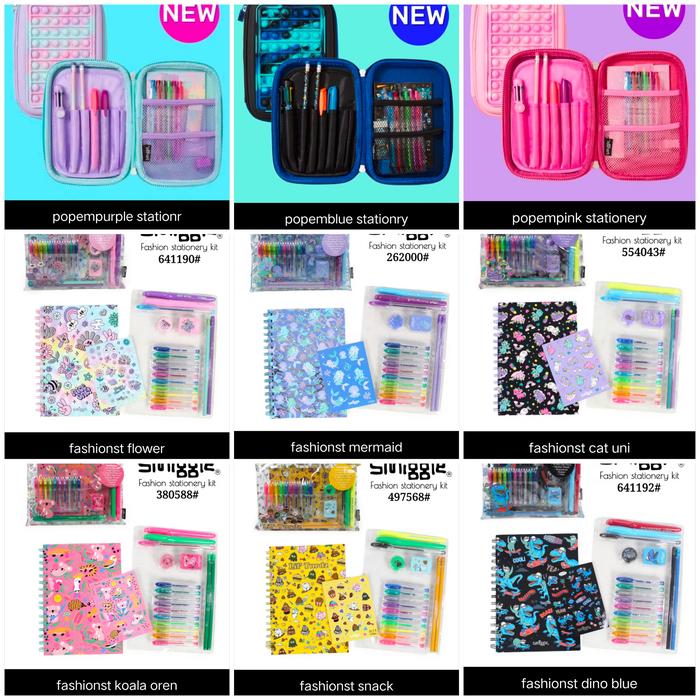 Jual Smiggle Popem Stationery-Fashionst Flower, Mermaid, CatUni