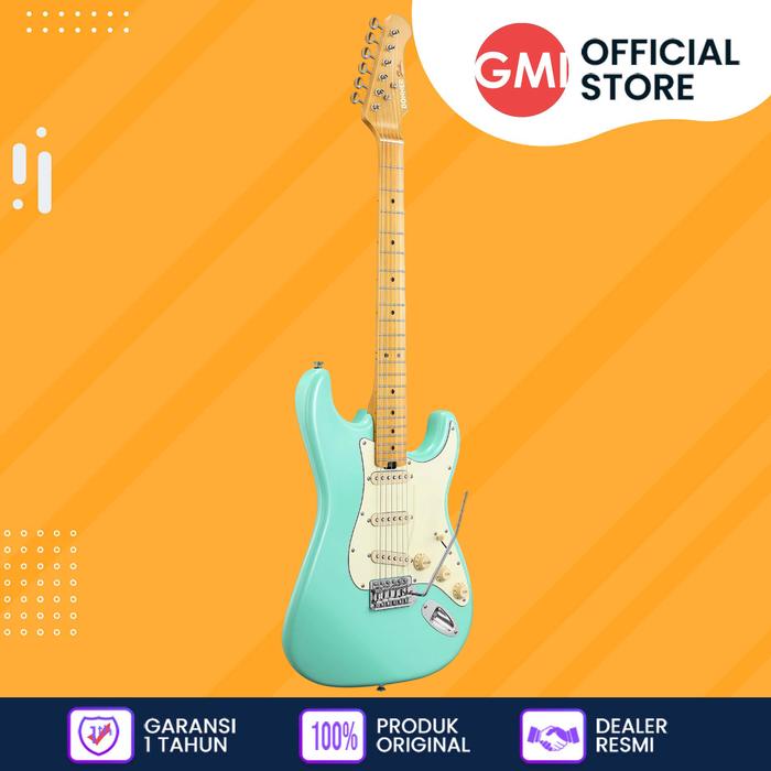 Gambar Donner DST-600 SSS Electric Guitar Maple Fingerboard - Surf Green dari GMI-MusicStore undefined Tokopedia