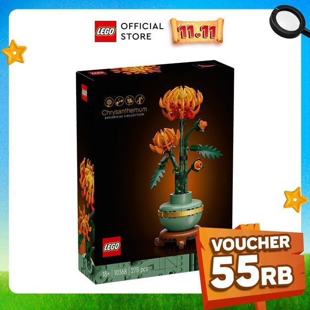 Gambar LEGO Botanicals 10368 Chrysanthemum (278 Pieces) Mainan Susunan Balok (18 Tahun+) Stok Terbatas dari aminah68q undefined Tokopedia