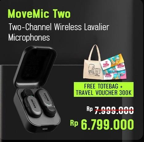 Gambar Shure MV-TWO MoveMic Two Channel Wireless Lavalier Microphones Move Mic Two MV-TWO-Z6 MV2 MV 2 - MV TWO dari Dunia Mas Computer undefined Tokopedia