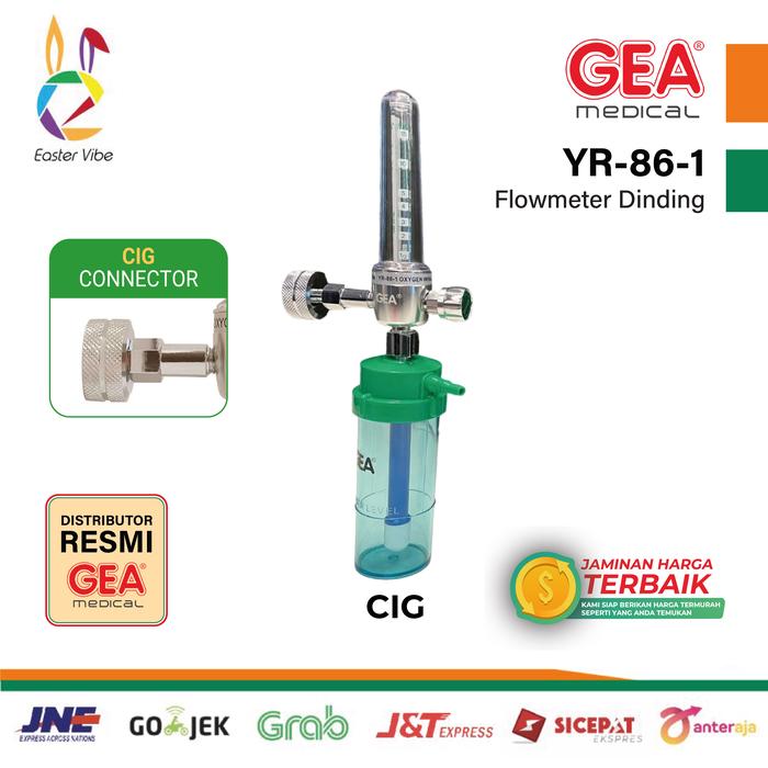 Gambar GEA YR 861 REGULATOR OKSIGEN DINDING FLOWMETER OKSIGEN JIS CIG C&U - CIG dari Eastervibe undefined Tokopedia