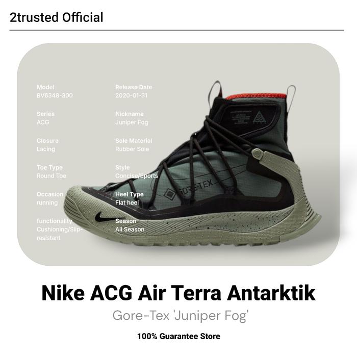 Gambar Nike ACG Air Terra Antarktik Gore-Tex 'Juniper Fog' - Hijau, 42 dari 2trusted Bandung undefined Tokopedia
