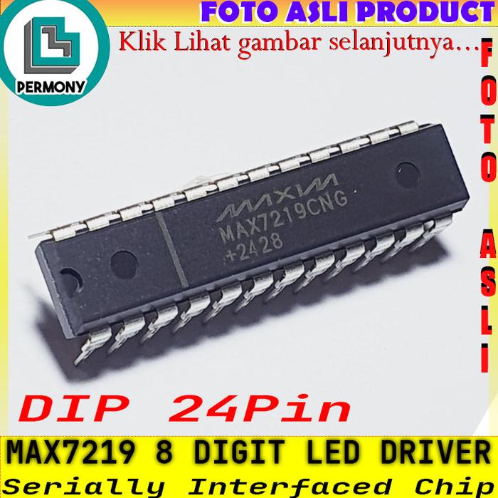 Gambar Max7219 IC Max7219CNG Max7219EWG Led Display Driver - DIP-24 dari Permony Store undefined Tokopedia