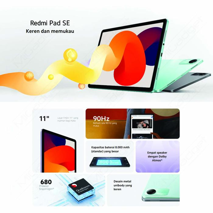 Gambar Xiaomi Mi Pad 5 MIPAD Tablet 2.5K 120HZ SD 860 WiFi 6/256GB RESMI INDO - Redmi Pad SE dari Origadget undefined Tokopedia
