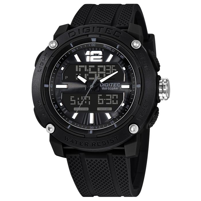 Gambar Jam Tangan Pria DIGITEC 2270 Dual Time Water Resist Original - BK-4B dari Time Kingdom Store undefined Tokopedia