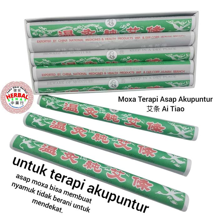 Gambar 1 Pack 10 Batang Moxa Terapi Asap Akupuntur 艾条 Ai Tiao dari Herbal Sehat 18 undefined Tokopedia