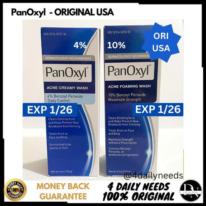 Gambar Promo Panoxyl Acne Foaming Wash 10% Benzoyl Peroxide 4% Benzoyl Ori Usa - PanOxyl 4% dari Toko Kluwung undefined Tokopedia