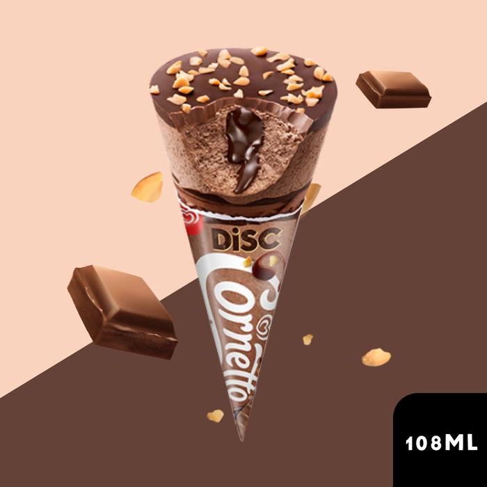 Gambar Cornetto Ice Cream Disc Chocolate Ice Cream 120 ml - Es Krim Wall's - 3 pcs dari Wall's Ice Cream undefined Tokopedia
