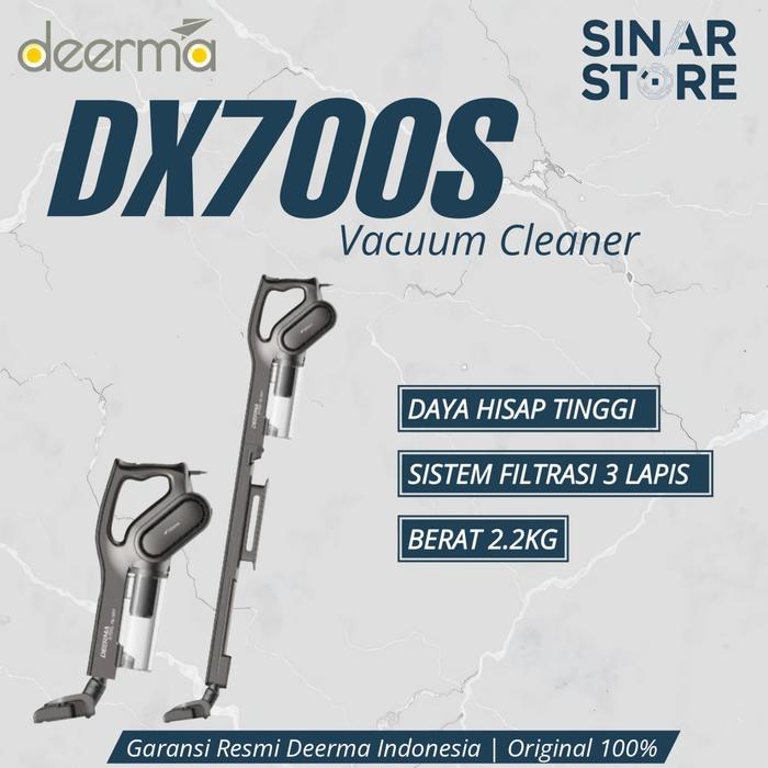Gambar Deerma DX700 DX700S DX810 2 in 1 Handheld Vacuum Cleaner Daya Hisap Kuat Garansi Resmi - DX700S Abu2 dari Sinar Store1 undefined Tokopedia