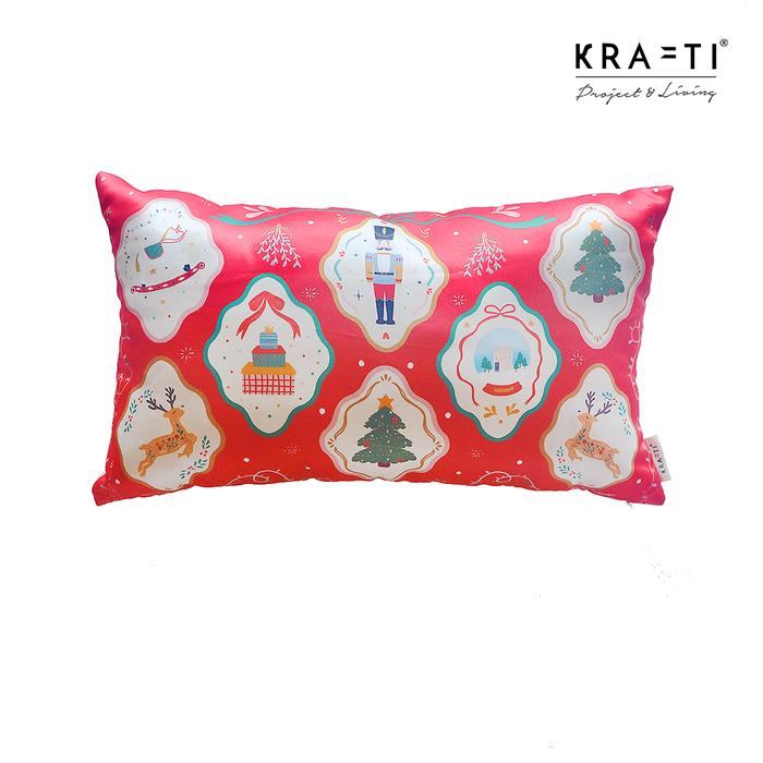 Gambar Krafti - Bantal Natal / CHRISTMAS JOLLY SERIES / Bantal Sofa / Dekorasi Natal / Bantal 30x50 / Bantal 50x50 / Bantal 40x40 / Bantal Christmas - 30x50, Sarung Saja dari Krafti Project & Living Kota Administrasi Jakarta Pusat Tokopedia