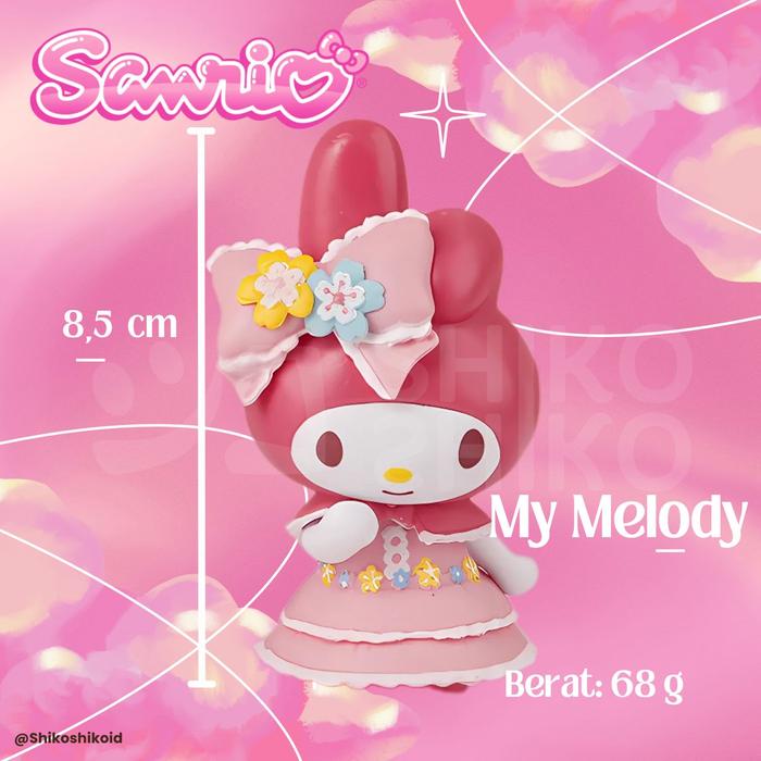 Gambar FGCsfs Figure Chibi Sanrio Flower Season Series Blind Box My Melody Pompompurin Cinamonroll Kuromi Little Twin Star Desktop Ornaments - My Melody dari Shikoshiko undefined Tokopedia