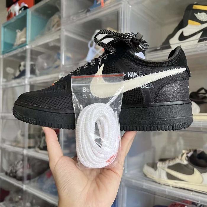 Jual Nike Air Force Low Off-White Black White Kota Medan